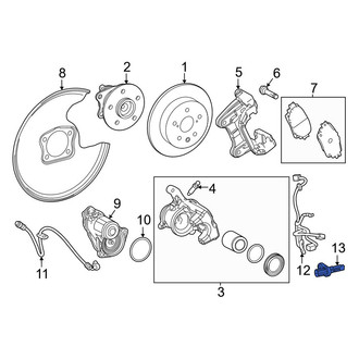 Lexus OE - Rear ABS Wheel Speed Sensor