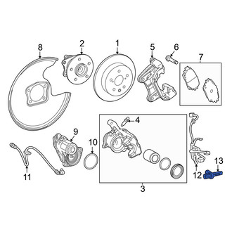 Lexus OE - Front Left ABS Wheel Speed Sensor