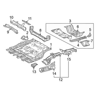 Lexus OE - Rear Body & Floor - Floor & Rails