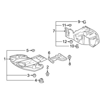 Lexus OE - Rear Body & Floor - Under Cover & Splash Shields