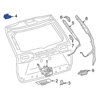 Lexus OE - Rear Liftgate Hinge