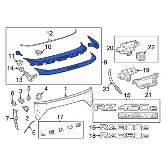 Lexus OE - Rear Upper Liftgate Finish Panel