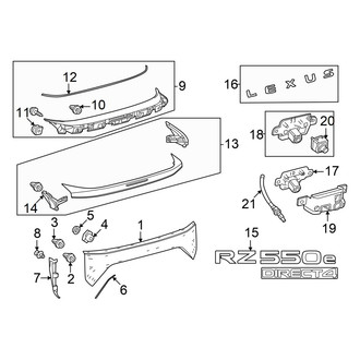 Lexus OE - Lift Gate - Exterior Trim