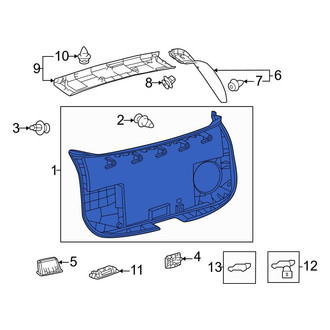 Lexus OE - Rear Lower Liftgate Trim Cover