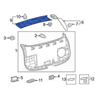 Lexus OE - Rear Upper Liftgate Trim Cover