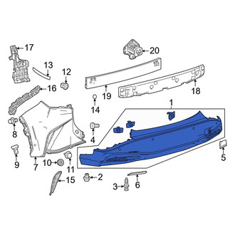 Lexus OE - Rear Bumper Cover