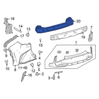 Lexus OE - Rear Bumper Impact Bar