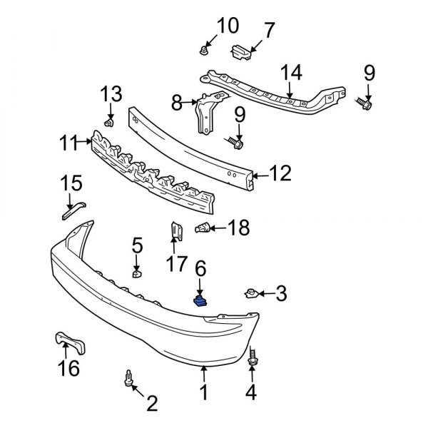 Bumper Cover Retainer