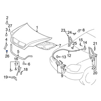 Lexus OE - Front Hood Seal