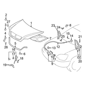 Lexus OE - Hood & Grille - Hood & Components