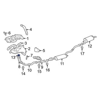 Lexus OE - Center Rear Exhaust Muffler Gasket