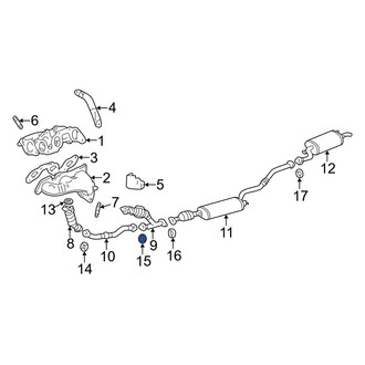 Lexus OE - Rear Exhaust Muffler Gasket