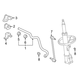 Lexus OE - Front Suspension - Stabilizer Bar & Components
