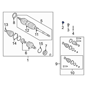 Lexus OE - CV Joint Nut