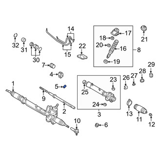 Lexus OE - Right Rack and Pinion Mount Bushing