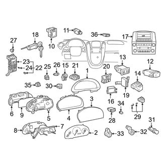 Lexus OE - Instrument Panel - Cluster & Switches