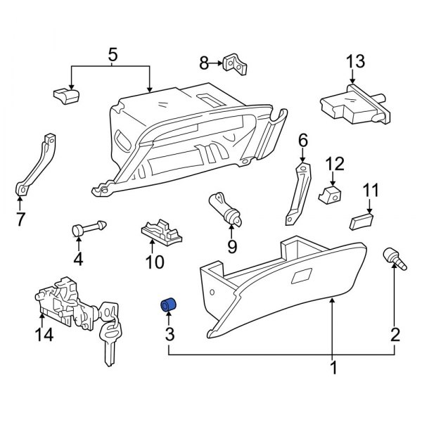 Glove Box Door Bumper