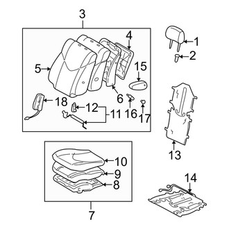Lexus OE - Seats & Tracks - Front Seat Components