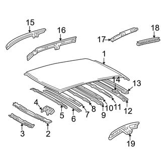 Lexus OE - Roof & Components (W/O Sunroof)