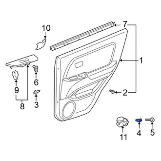 Lexus OE - Rear Door Interior Trim Panel Grommet