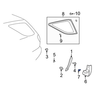 Lexus OE - Rear Mud Flap Screw