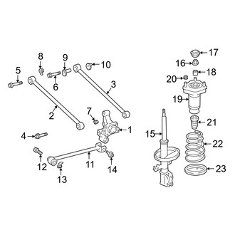 Lexus OE - Rear Suspension - Suspension Components (AWD)