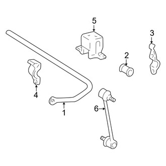 Lexus OE - Rear Suspension - Stabilizer Bar & Components (FWD)