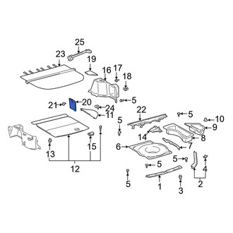 Lexus OE - Interior Quarter Panel Trim Panel Access Cover