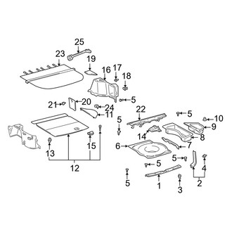 Lexus OE - Rear Body & Floor - Interior Trim