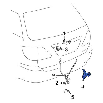 Lexus OE - Rear Liftgate Lock Actuator