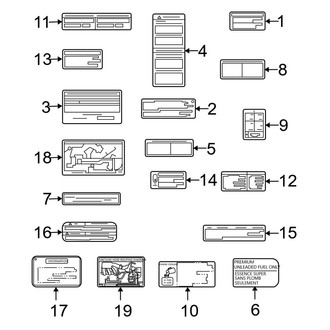 Lexus OE - Information Labels - Labels
