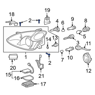 Lexus OE - Outer Headlight Mounting Bolt