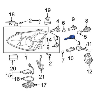 Lexus OE - Front Headlight Bulb