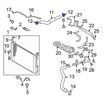 Lexus OE - Upper Radiator Hose Clamp