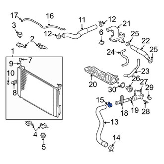 Lexus OE - Upper Radiator Hose Clamp