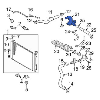 Lexus OE - Engine Coolant Outlet Flange