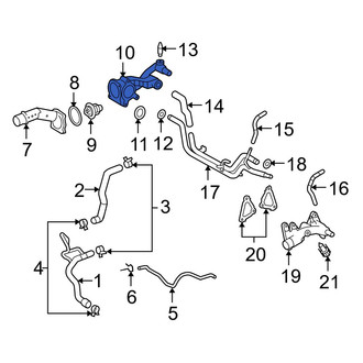 Lexus OE - Lower Engine Coolant Thermostat Housing