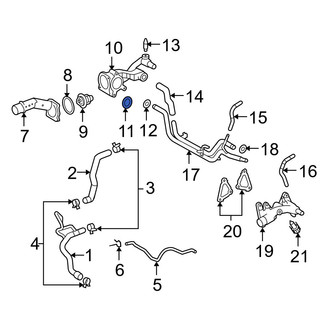 Lexus OE - Engine Coolant Thermostat Housing Gasket