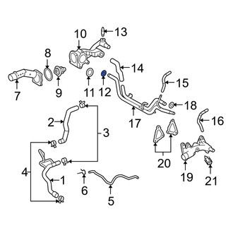 Lexus OE - Front Engine Coolant Pipe O-Ring
