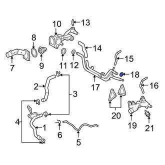 Lexus OE - Rear Engine Coolant Pipe O-Ring