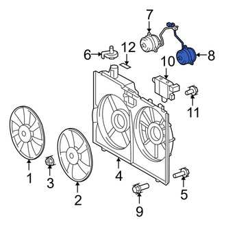 Lexus OE - Left Engine Cooling Fan Motor