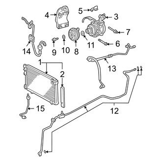Lexus OE - Air Conditioner & Heater - Condenser, Compressor & Lines