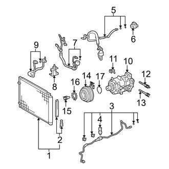 Lexus OE - Air Conditioner & Heater - Condenser, Compressor & Lines
