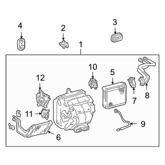 Lexus OE - Air Conditioner & Heater - Evaporator & Heater Components