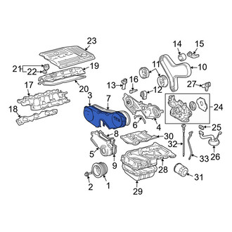 Lexus OE - Inner Upper Engine Timing Cover