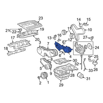 Lexus OE - Inner Upper Engine Timing Cover