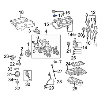 Lexus OE - Engine Oil Filler Cap Gasket