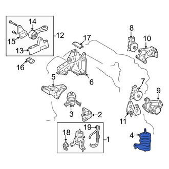 Lexus OE - Left Engine Mount