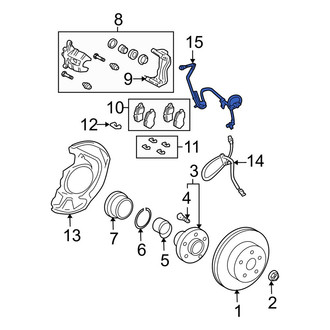 Lexus OE - Rear Left ABS Wheel Speed Sensor