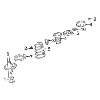 Lexus OE - Front Suspension Strut Mount Nut
